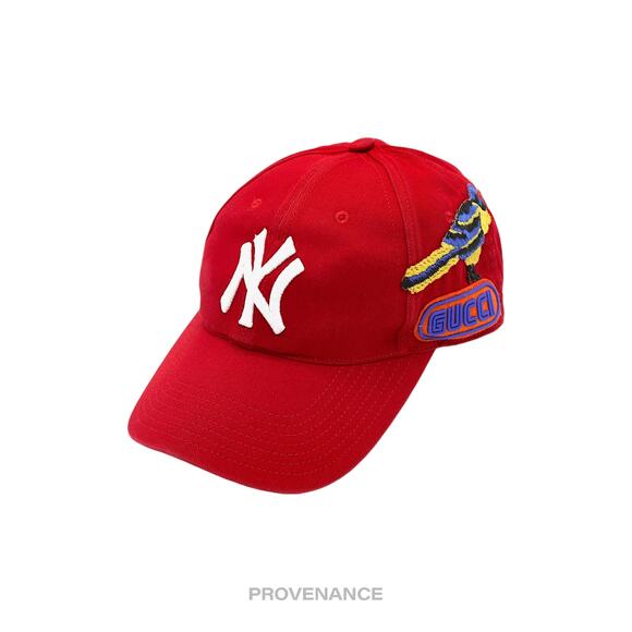 🔴 Gucci x MLB Yankees Hat Cap - Red SEGA Logo with Bird - Picture 1 of 10